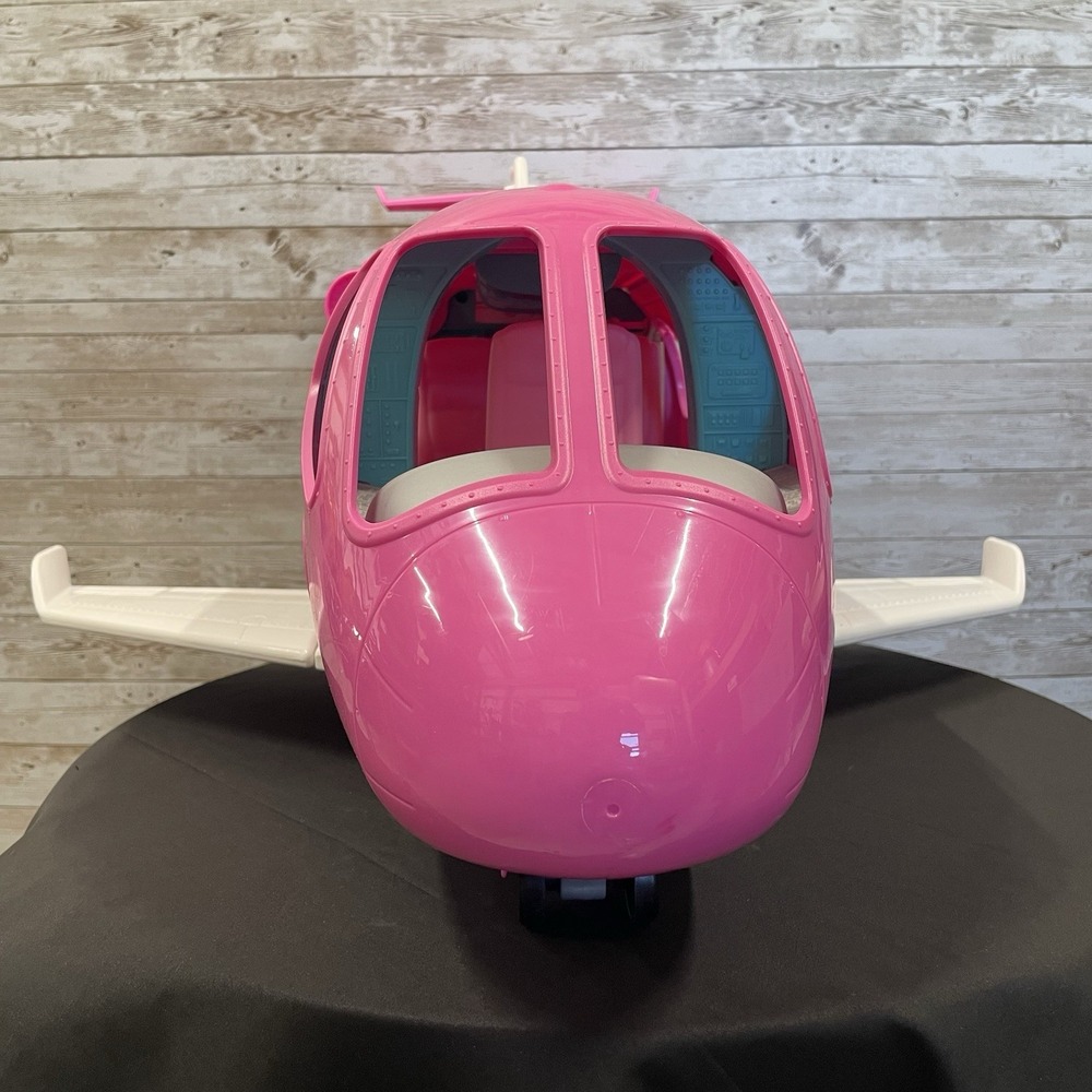 Barbie Dream Plane Airplane Jumbo Jet 2019 Mattel Play Set Pink + Serving Cart - Picture 6 of 16